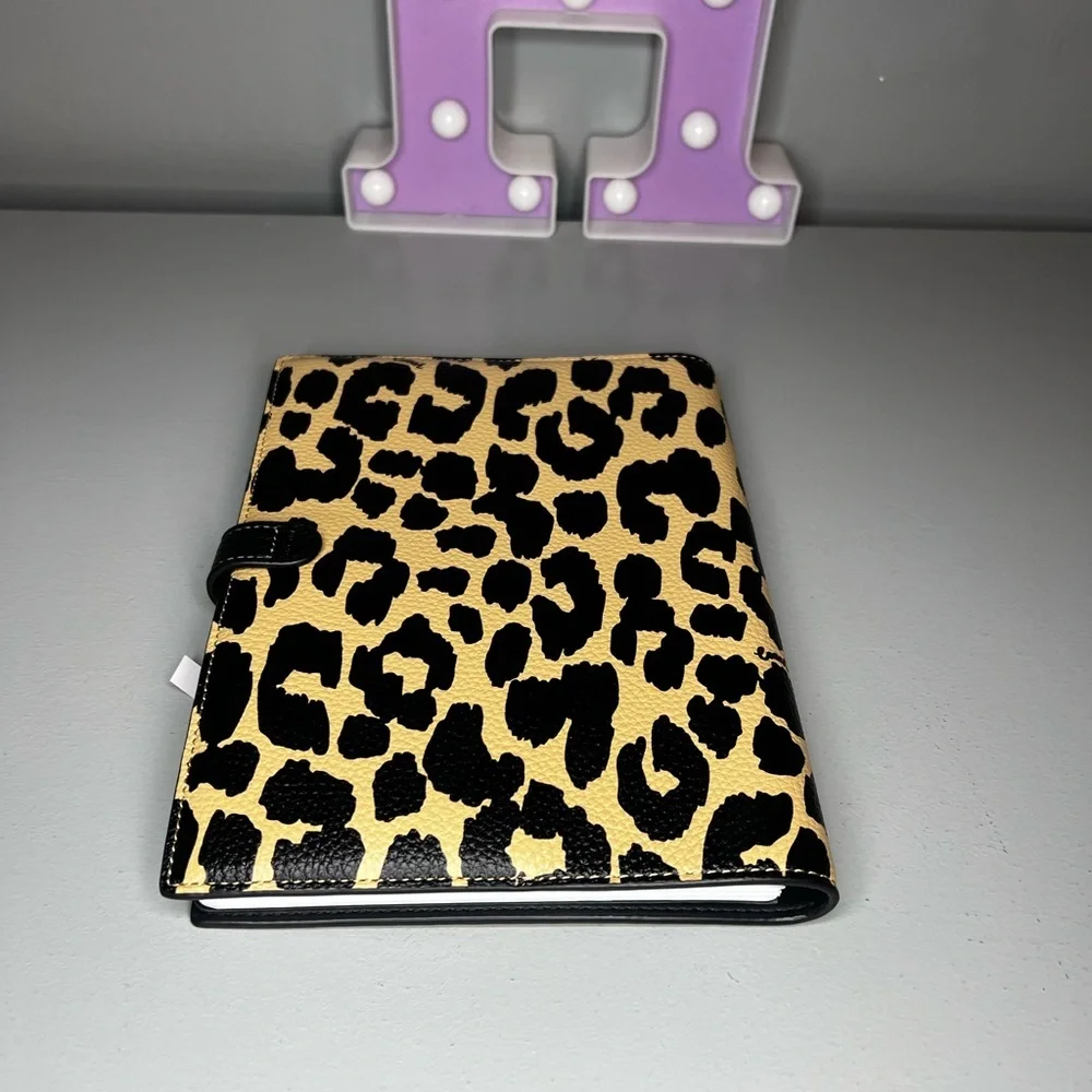 Coach Notebook With Leopard Print